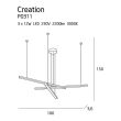 Lampa wisząca TRIO III P0311 MAXlight Oryginalna kompozycja 3 listwy LED przyciągająca wzrok - 5