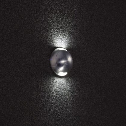 Lampa zewnętrzna LIVIA 007/2 ELKIM Świeci GÓRA-DÓŁ IP65 Nowoczesna okrągła LED 3000K/4000K