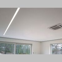 Lampa liniowa wpuszczana elkim lupinus wpust 120 techniczna różne długości kolor biały lub czarny led