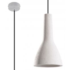 Lampa wisząca EMPOLI SL.0280 SOLLUX oryginalna w "surowym" tylu wykonana z betonu