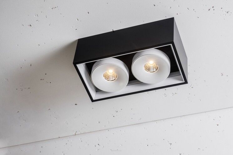 Oprawa natynkowa Solid 163.2 NT edge.LED 7,5W CRI80 Labra  3.0656  prostokątna podwójna techniczna różne kolory wykończenia LED