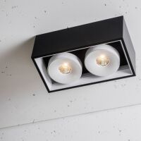 Oprawa natynkowa Solid 163.2 NT edge.LED 7,5W CRI80 Labra  3.0656  prostokątna podwójna techniczna różne kolory wykończenia LED