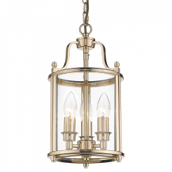 Lampa wisząca New York P03875AU COSMO Light kształtem przypomina latarnię wykonana w stylu nowojorskim