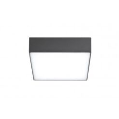 Plafon zewnętrzny łazienkowy CASPER SQUARE Azzardo kwadrat 20 cm szary 3000K/4000K
