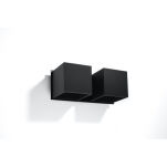Kinkiet QUAD Sollux dwa czarne kwadraty, dwa źródła światła SL.0657 - 2