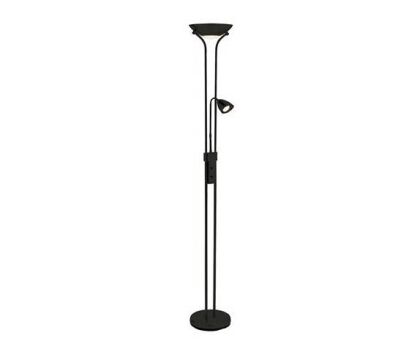 Lampa podłogowa Detroit 111223  Markslojd minimalistyczna czarna do czytania