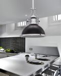 LAMPA WISZĄCA INDUSTRIALNA LOFT CZARNA ETTORE LDP 710 (BK) - 2