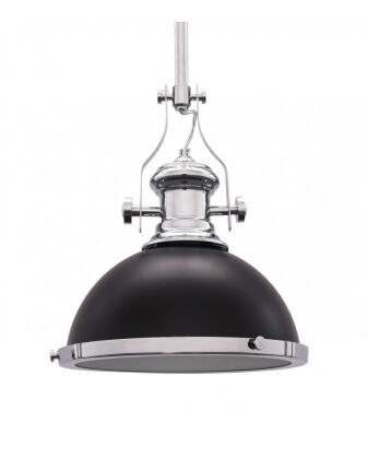 LAMPA WISZĄCA INDUSTRIALNA LOFT CZARNA ETTORE LDP 710 (BK)