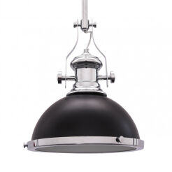 LAMPA WISZĄCA INDUSTRIALNA LOFT CZARNA ETTORE LDP 710 (BK)