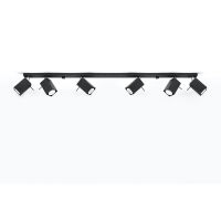 PLAFON MERIDA 6L czarny SOLLUX 6 źródeł światła  umieszczonych na listwie SL.0460