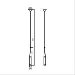 Lampa wisząca CONTE ZUMALINe MD1998-1GL ZŁOTA Charakteryzuje sie nowoczesnością subtelnością oraz minimalistycznym designem  idealna do salonu  - 3