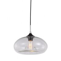 Lampa wisząca Valio MDM2093/1 B Italux nowoczesna klosz w kształcie kulistym ze szkła transparentnego