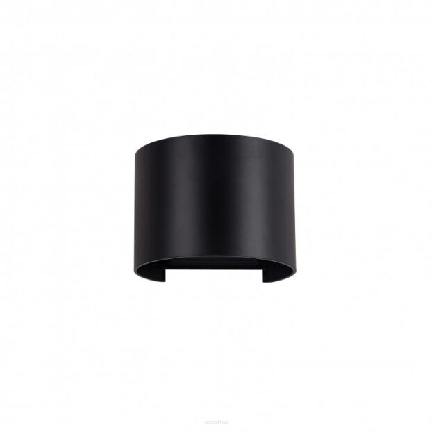 Kinkiet zewnętrzny SORENTO PL-208B ROUND Italux Czarna tuba IP54 LED 6W