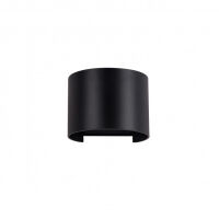 Kinkiet zewnętrzny SORENTO PL-208B ROUND Italux Czarna tuba IP54 LED 6W