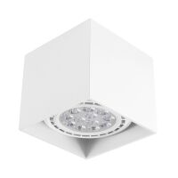 Oprawa natynkowa kwadratowa biała  ECO GU10 AR111
