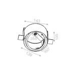 Oprawa wpuszczana RING 111 trimless 230V bez ramki Aqform - 2