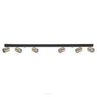 Listwa sufitowa EYE SPOT 8819 Nowodvorski 6 reflektorów  czarny mosiądz