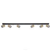 Listwa sufitowa EYE SPOT 8819 Nowodvorski 6 reflektorów  czarny mosiądz