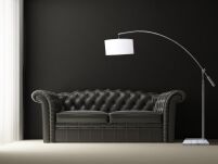Lampa podłogowa BIANCA WHITE AZzardo TS 061121F-CH AZ0005 abażur z białej tkaniny - 2