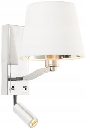 Kinkiet HARVEY biały/ nikiel ENDON LIGHTING 73027 