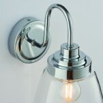 Kinkiet ASHBURY chrom/transparent  ENDON LIGHTING 77088   - 2