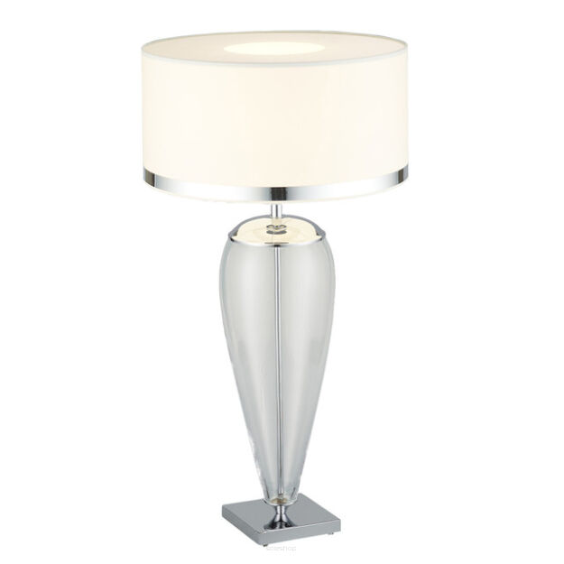 Lampa stołowa LORENA 366 Argon Wysokość 60 cm szklana podstawa przezroczysta