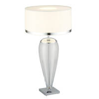 Lampa stołowa LORENA 366 Argon Wysokość 60 cm szklana podstawa przezroczysta