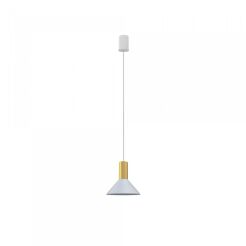 Lampa wisząca Hermanos GU10 biało/mosiężna 8040