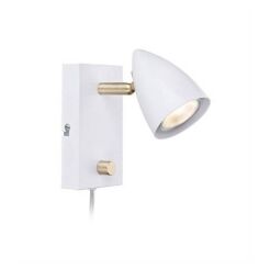 Lampa ścienna CIRO 106317 Markslojd biały nowoczesny złote wstawki