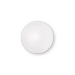 Plafon Simply PL1Ideal Lux  007960 klosz wykonany z białego matowego dmuchanego szkła okrągły - 2
