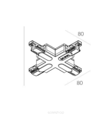 Łącznik zasilający krzyżowy X  do Track 1F Basic Labra 7.1215
