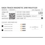 Oprawa do szyny SAGA 60 TRACK MAGNETIC 24W MILKY120 4000K/3000K CZARNA - 5