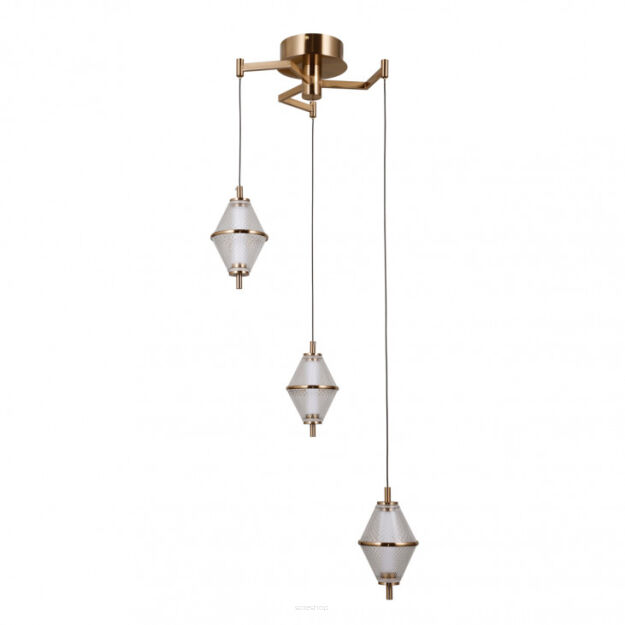 Lampa wisząca Fuente PND-34395-3-HBR Italux