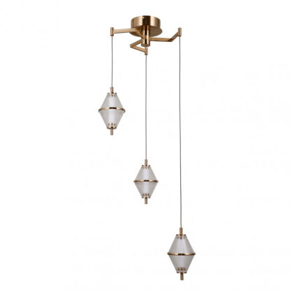 Lampa wisząca Fuente PND-34395-3-HBR Italux