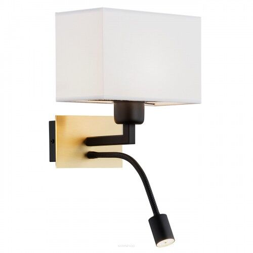 Kinkiet BILL 1040 Argon do czytania LED+ E27 biały abażur