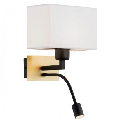 Kinkiet BILL 1040 Argon do czytania LED+ E27 biały abażur