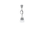 LAMPA WISZĄCA DIEGO 3  SZARA SOLLUX  Lampa Ścienna NOWOCZESNY stal  SL.0576 metalowa lampa LED - 5