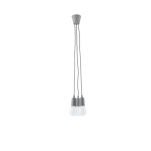 LAMPA WISZĄCA DIEGO 3  SZARA SOLLUX  Lampa Ścienna NOWOCZESNY stal  SL.0576 metalowa lampa LED - 2