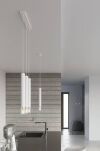 Lampa wisząca WEZYR 2 SL.0958 SOLLUX LIGHTING 2 białe tuby szklana końcówka - 5