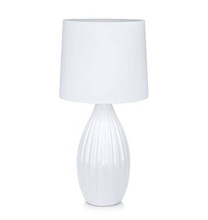 Lampa stołowa  skandynawski biały abażur ceramiczna  1-pł Stephanie MArkslojd 106887