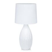 Lampa stołowa  skandynawski biały abażur ceramiczna  1-pł Stephanie MArkslojd 106887