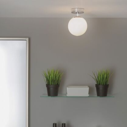 Lampa sufitowa plafon Astro sufitowa Denver 0323 IP44 okrągła mleczny klosz 1038001