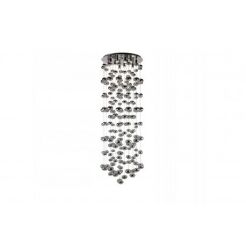Plafon LUVIA 125 XL CHROME AZzardo AZ2574 elegancka szklane elementy ozdobne