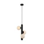 Lampa wisząca CORTEGA AZ4424 Azzardo czarna rurka z kulami - 3