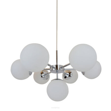 Lampa wisząca  ZUMA LINE JENA PENDANT P17106-7 białe kule ze szkła nowoczesna
