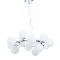 Lampa wisząca MARSIADA LDP 6033-15 (CHR) Lumina Deco chrom 15 szklanych kul