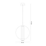 1240 BELLA LAMPA WISZĄCA MOSIĄDZ ZUMALINE - 7