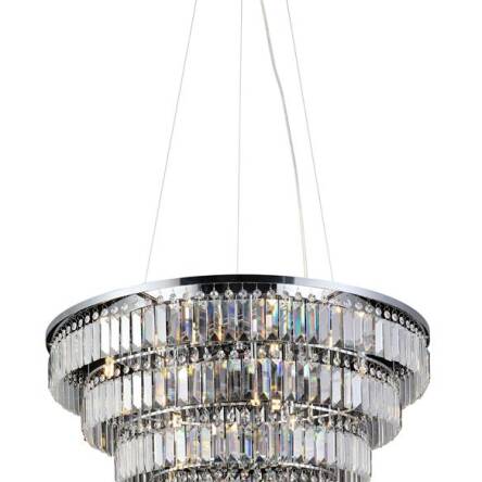 Lampa wisząca Salerno XL chrome/crystal AZ2927