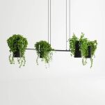 Lampa wisząca KUKKIA TH.004CZ THORO doniczka czarna  - 3