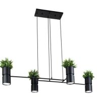 Lampa wisząca KUKKIA TH.004CZ THORO doniczka czarna 